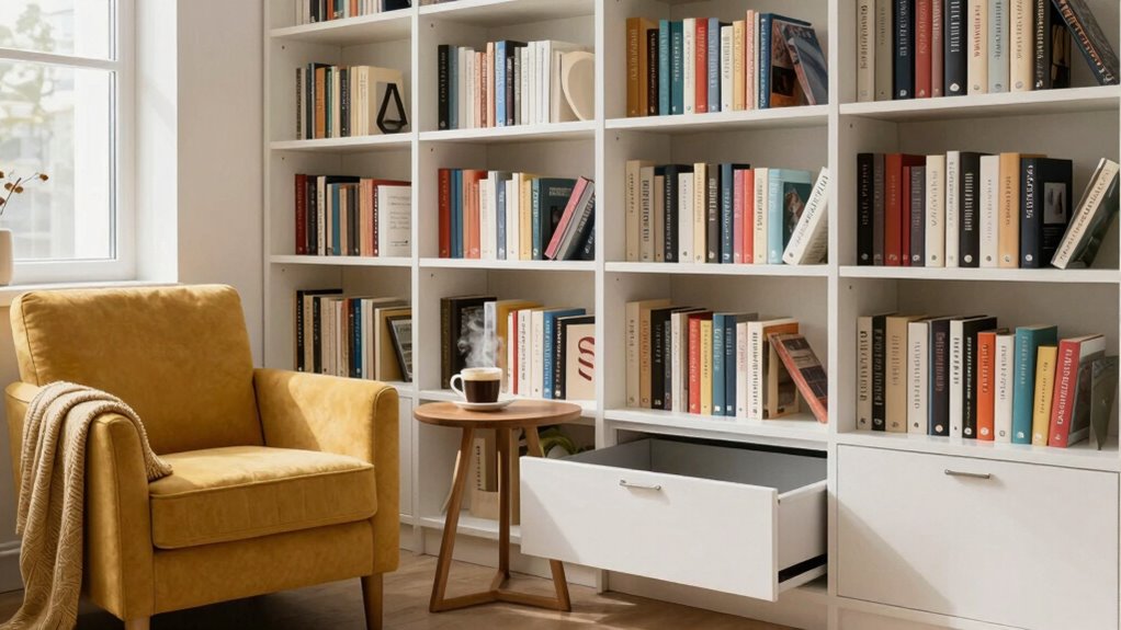 vertical hidden organized stylish
