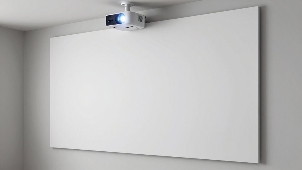 wall finish affects image clarity