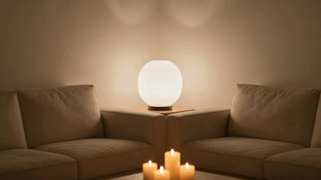 warm diffuse inviting lighting