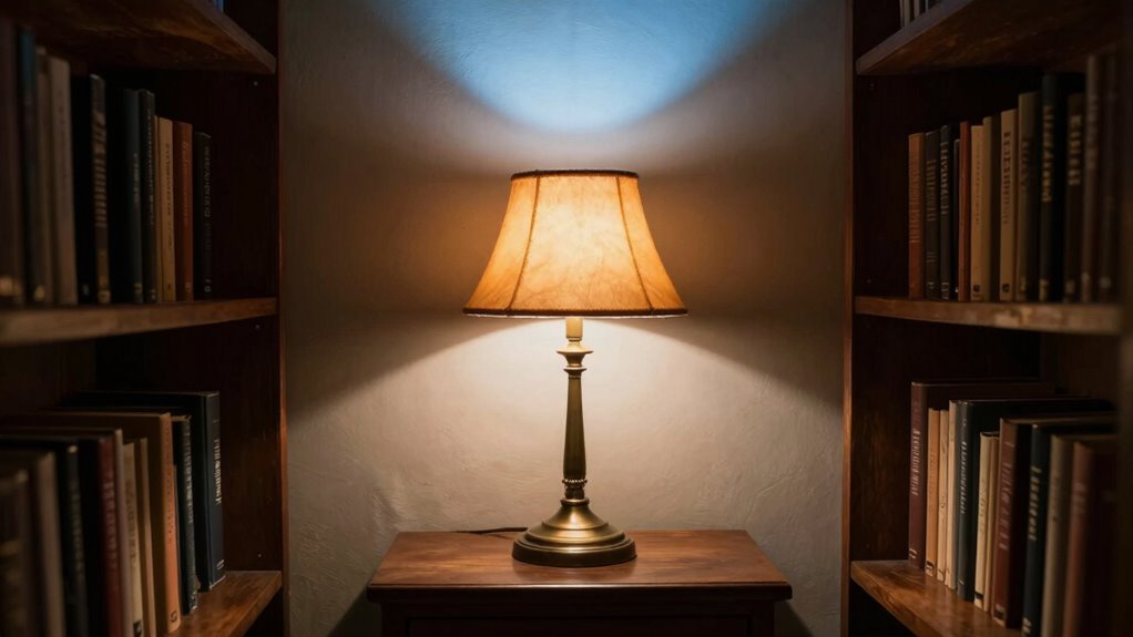 warm lighting enhances reading comfort