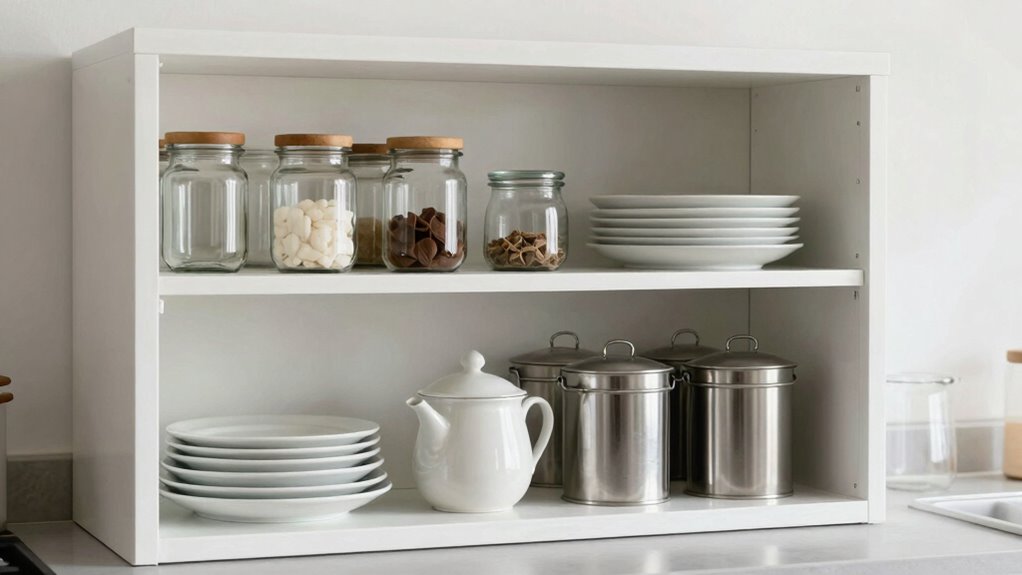 weekly open shelf cleaning routine