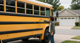Ever Wondered About The Black Stripes On School Buses? Here’s Why They’re There