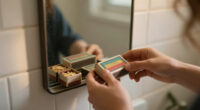 She Put Vintage Matchboxes On Her Tiny Bathroom Mirror, And It’s The Cutest Storage I’ve Seen