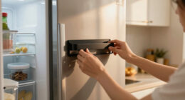 This Magnetic Shelf Turns The Empty Side Of Your Fridge Into Extra Storage Space