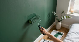A Bright White Bedroom Is Now A Green Cocoon “Inspired By The Forest”