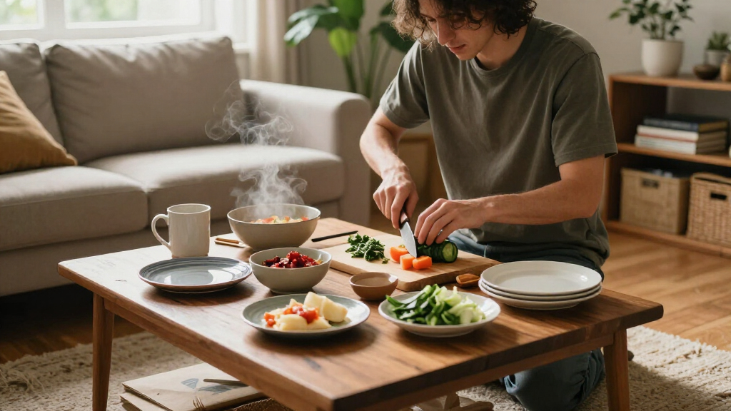 I Ate Meals At My Coffee Table For Years, Until I Found Article’s New Small-Space Dining Table