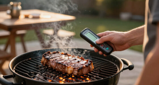 Meat Thermometer Digital, 1-2 Sec Instant Read, Food, Cooking, Grilling | Bright Backlit Display, Waterproof For Air Fryer, Smoker, Candy, K