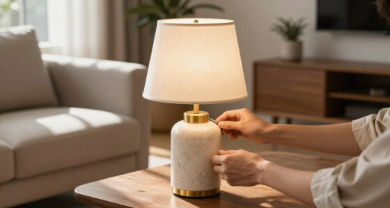 Walmart's New $25 Travertine-Look Lamp Looks Shockingly High-End