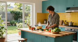 This Once Ugly Extension Has Been Transformed Into A Bold And Playful Kitchen Filled With Beautiful Antiques